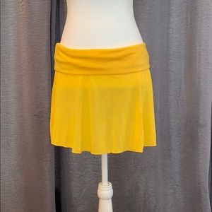 Hula Honey Yellow Swim Coverup Skirt NWT Large